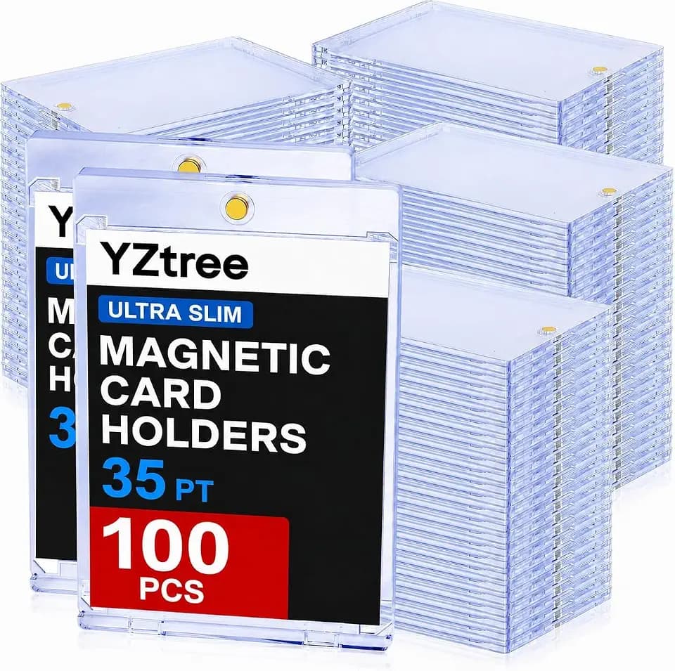 100ct Magnetic Card Holders: 35pt One Touch Card Holder - Ultra Slim