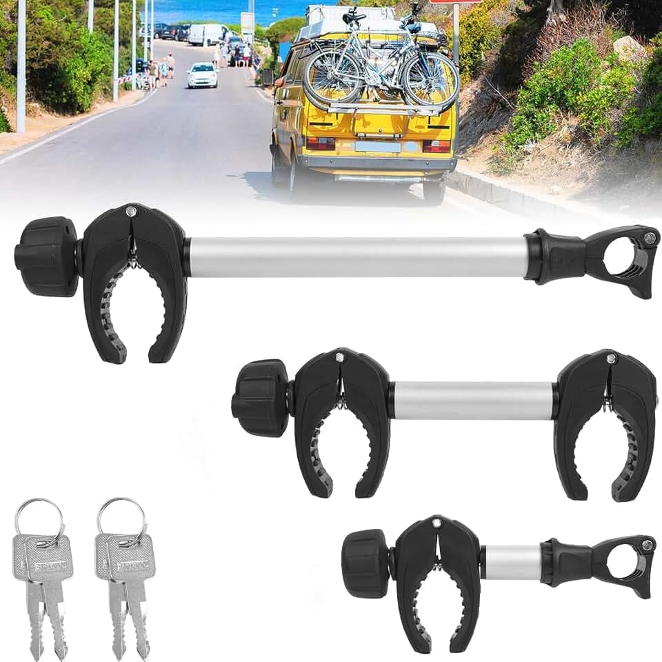 Alu Rahmenhalter für Fahrradträger 3 Stück 25CM+32CM+45CM Länge
