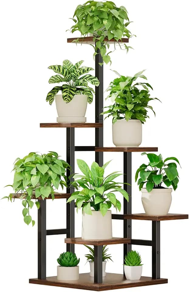 Yzosvki Plant Stand Indoor Corner Tiered Plant Shelf for Indoor Plants