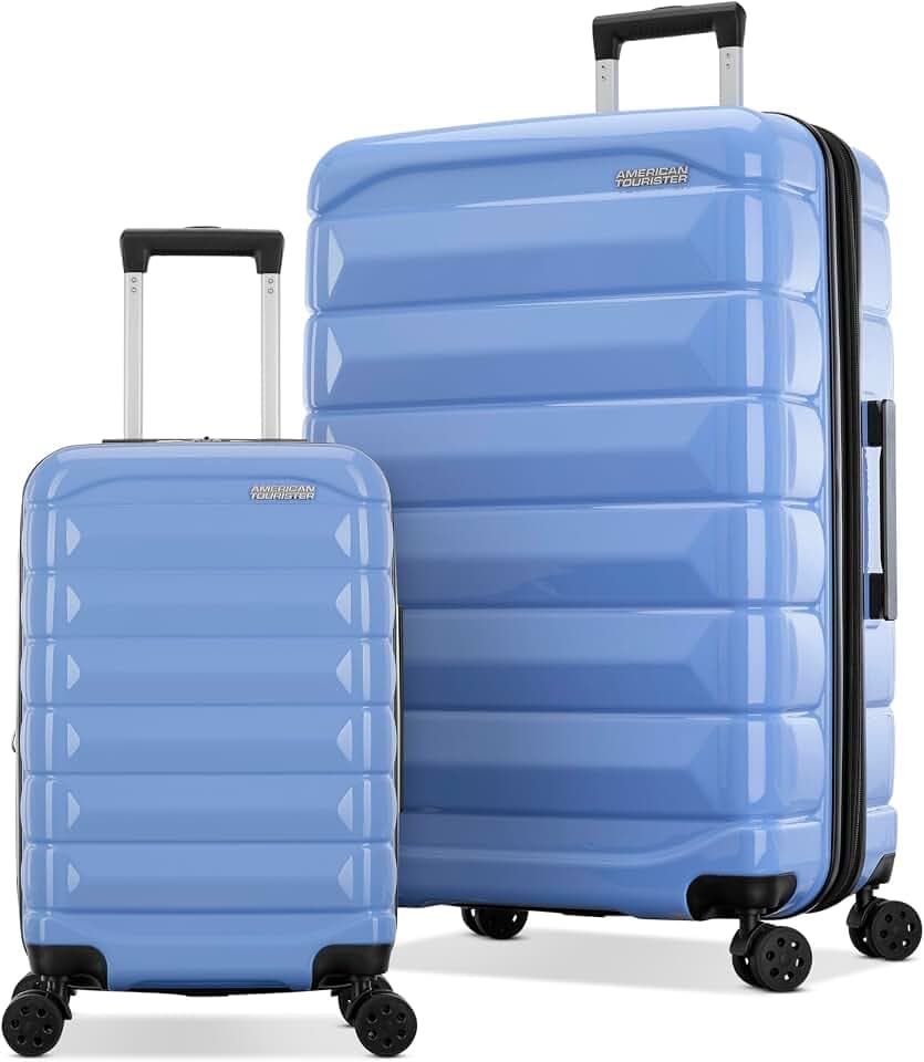 American Tourister Kontour 2-Piece Luggage Set - Carry-on & Large - Cornflower Blue