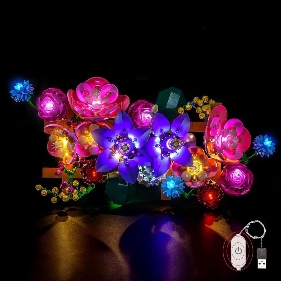 Upgraded Led Light Kit Compatible with LEGO Flower Wall Set, Lights Decoration Compatible with LEGO 11503 (Model Not Included)