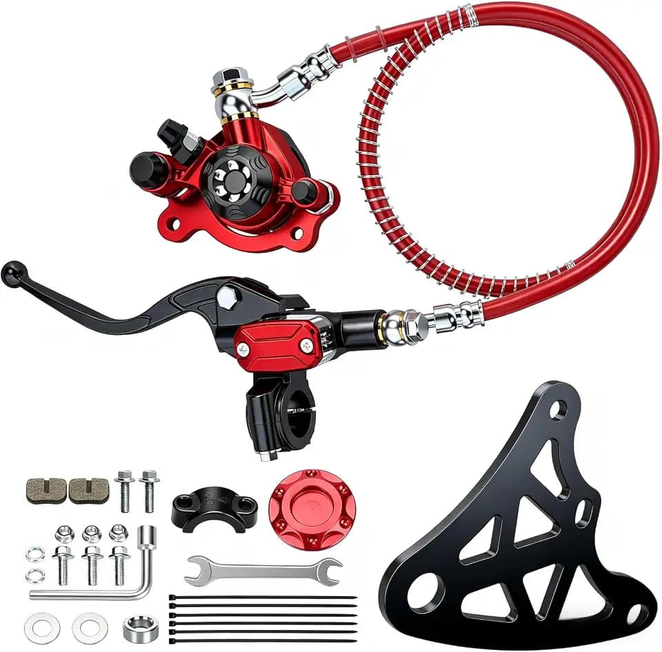 Mini Bike Hydraulic Brakes Kit Compatible with Mega Moto 80cc GMB100