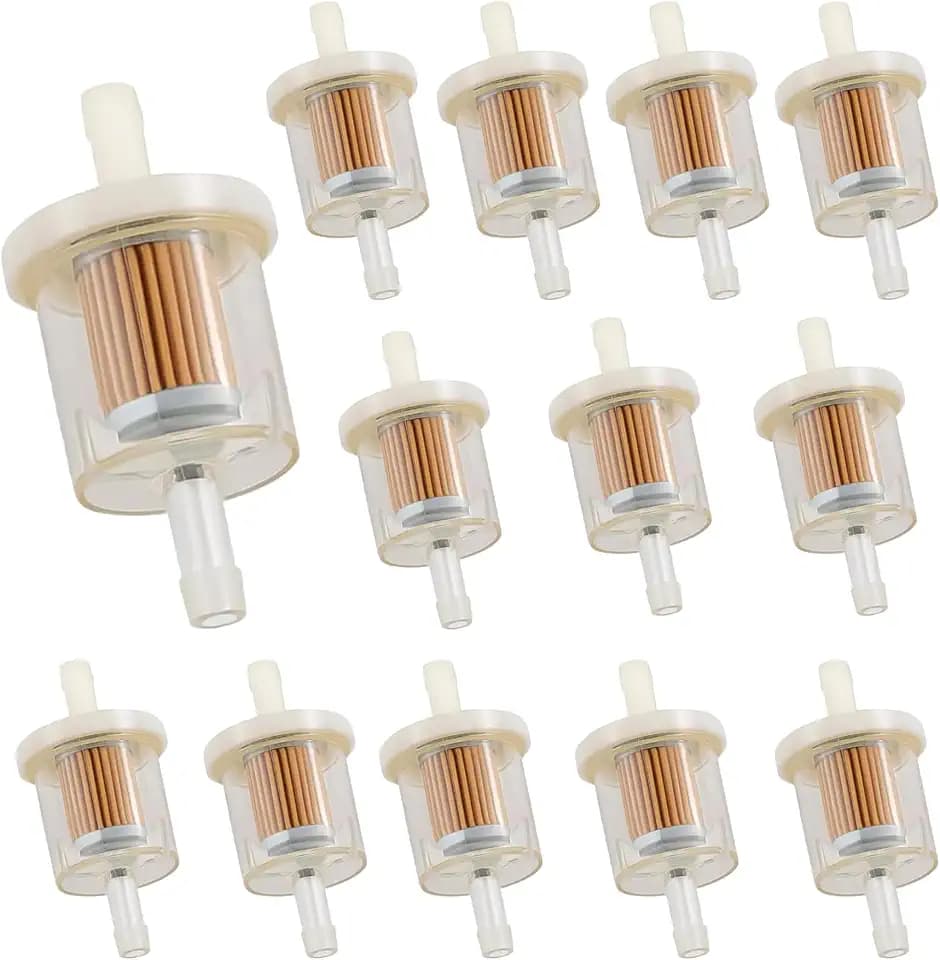 1/4 Inline Fuel Filter 691035 Replacement for brigs and straton Engine Kawasaki 493629 84001895 49019-0014 49019-7001 49019-0027 845125 Motorcycle Motor Lawn Tractor Mower (13)