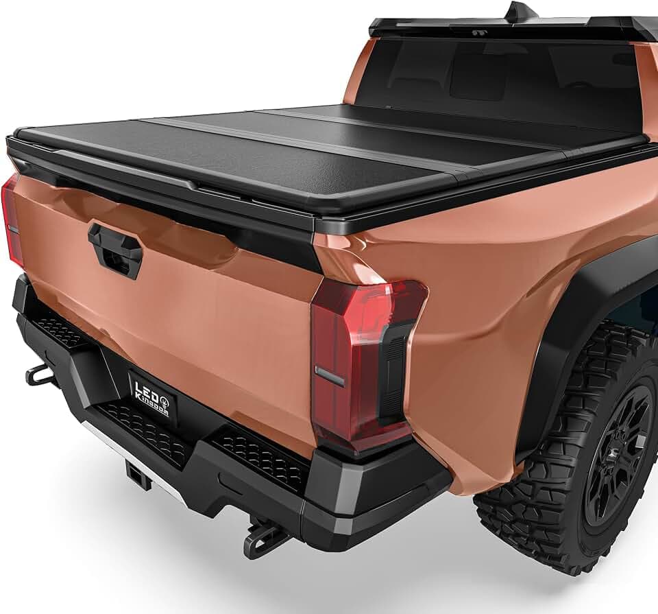LEDKINGDOMUS Hard Trifold Truck Bed Tonneau Cover for 2024-2026 Tacoma 5ft