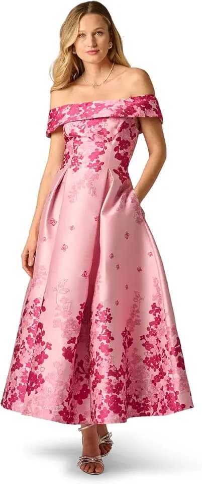 Adrianna Papell Women's Off Shoulder Dress