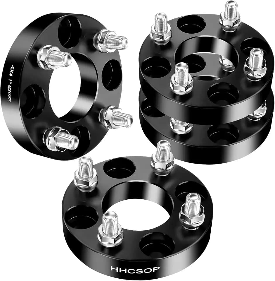 4x4 Golf Cart Wheel Spacers, 1 inch ATV 62mm Bore, 1/2" x20 Studs