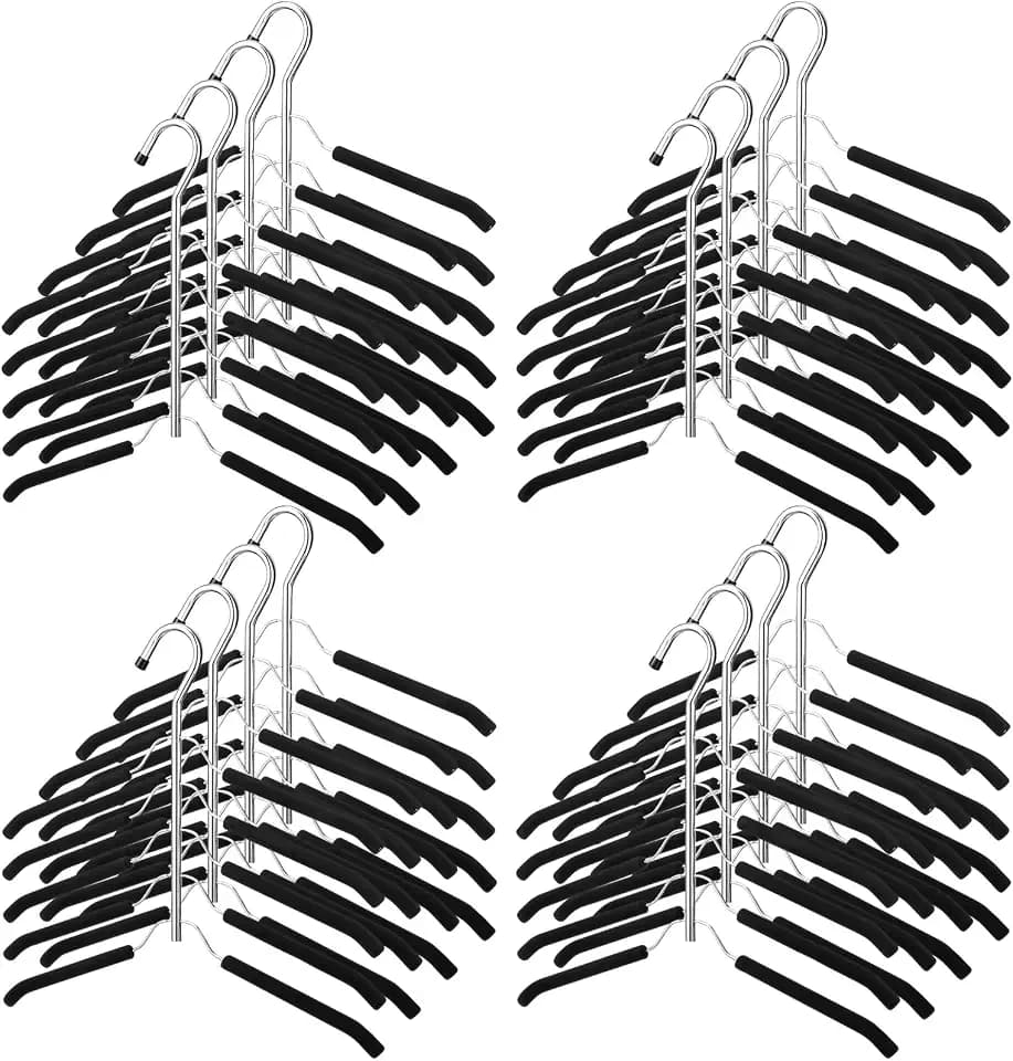 Ripeng Space Saving Clothes Hanger 16 Packs, Black