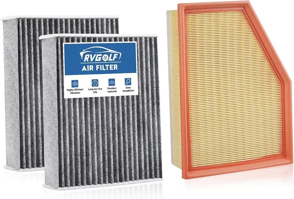 1*Engine Air Filter+2*Cabin Air Filter Fit for 2019-2023 X5/X6/X7 3.0L Only