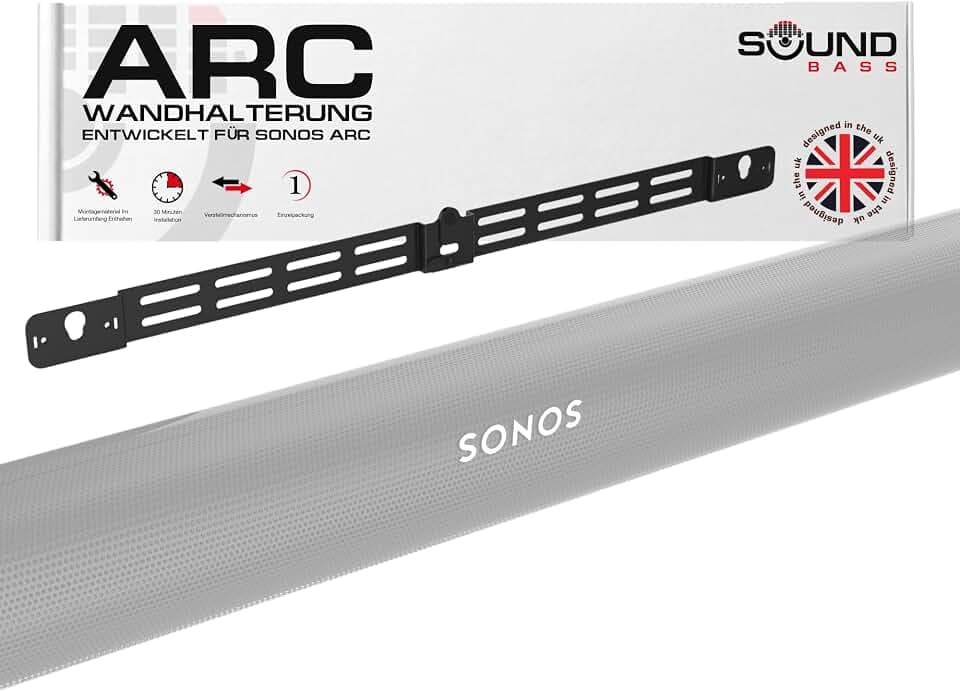 Sound bass Wandhalterung für Arc Soundbar, Schwarz