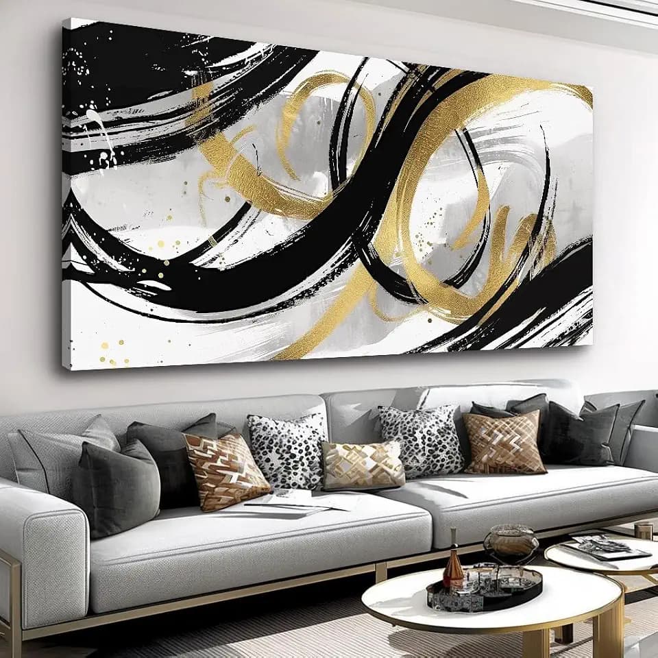 Abstract Wall Art Canvas Print Modern Decor for Living Room Bedroom 59"x29"