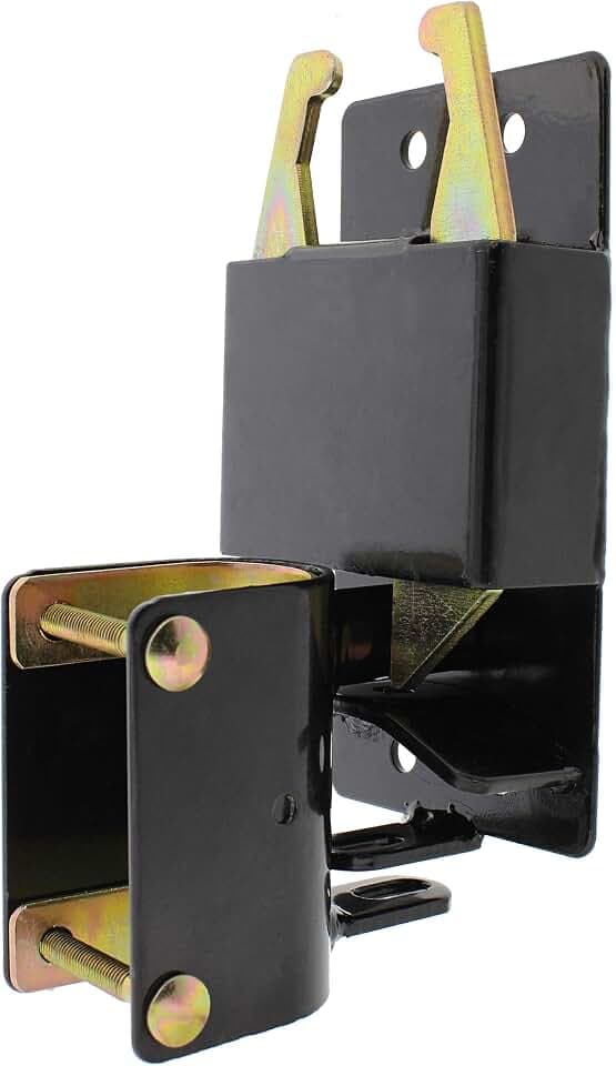 Farm Gate Latch 2 Way Gate Latch - Black Two Way Gate Latch Livestock Cattle Gate for Horse Corrals, Ranches