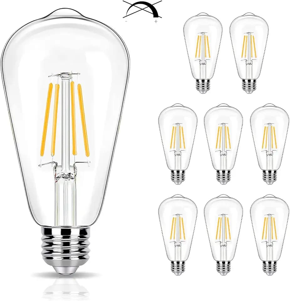winsaLED 8 Pack LED Light Bulb 40W Equivalent, 4W 2700K Soft White, Non-Dim