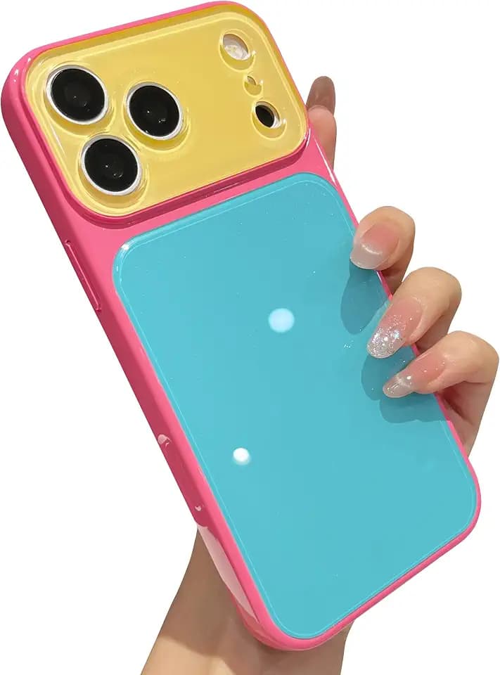 Caseative for iPhone 17 Pro Max Case, Blue Yellow