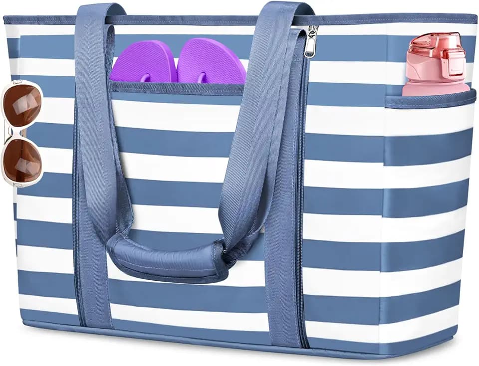 Extra Large Beach Bags for Women Waterproof Sandproof Beach Tote Bag
