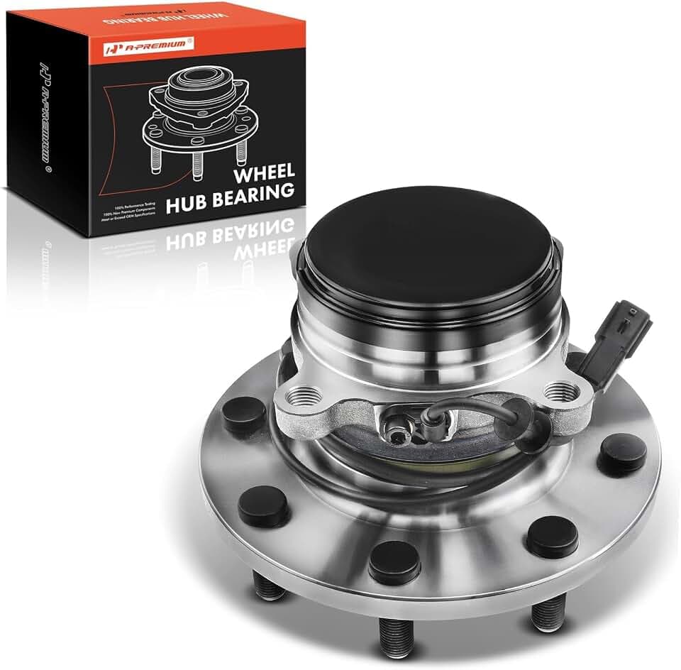A-Premium Front Wheel Bearing and Hub Assembly with ABS & 8-Lug