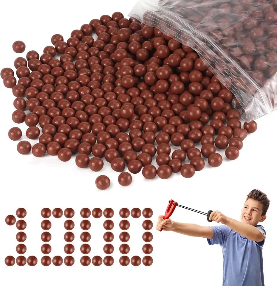 Steinschleuder Kugeln Munition - 1000 Stück Slingshot Tonkugeln