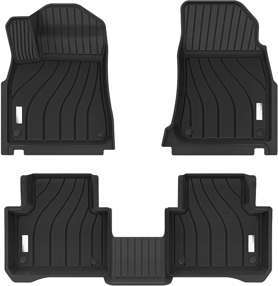 3W Floor Mats for Porsche Cayenne 2019-2025 2026 1st & 2nd 5 PCS, TPE