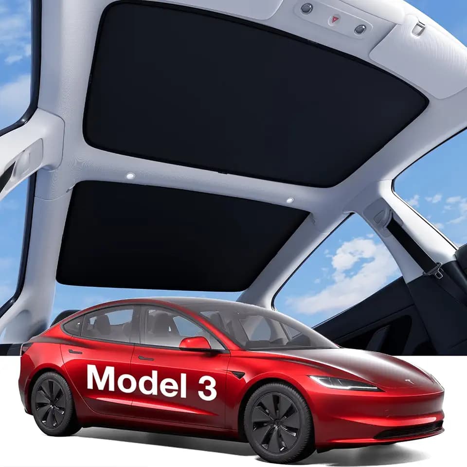 Wigoo for Tesla Model 3 Accessories Sunshade roof, Interior Black