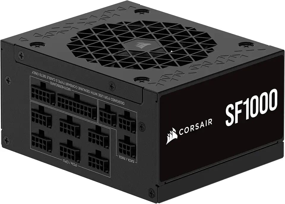 CORSAIR SF1000 (2024) Fully Modular Low Noise ATX Power Supply – Black