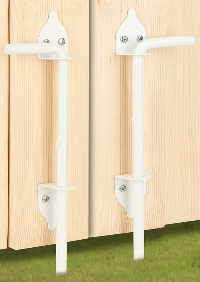 12" Heavy Duty Cane Bolt Gate Drop Rod Fence Hardware Ground Latch Stopper