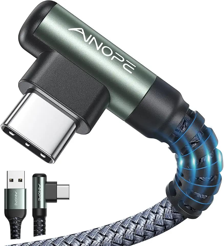 AINOPE USB C Kabel - [2 Stück 2M+2M] 3.1A Ladekabel USB C Kabel | Nylon Geflochten Schnellladekabel für Samsung S25/S24/S23/S22 Ultra,Pixel 9,Note 10,MacBook Pro/Air,iPad Pro/Air