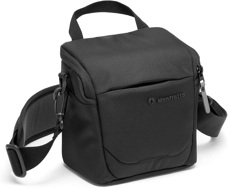 Manfrotto Advanced Shoulder Bag S III, Camera Bag for Mirrorless with Lens, Camera Case with Tripod Mount and Rain Cover, Photography Accessories