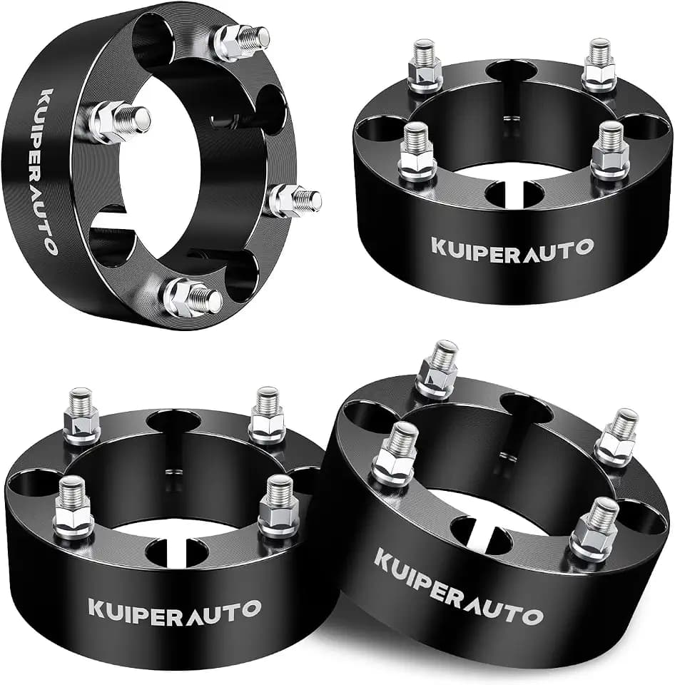 KUIPERAUTO 4x137 Wheel Spacers,2 inch Forged Wheel Adapters Compatible for Outlander Commander Maverick Bayou Prairie,M10 x 1.25" Studs 110mm Center Bore,4 PCS Black