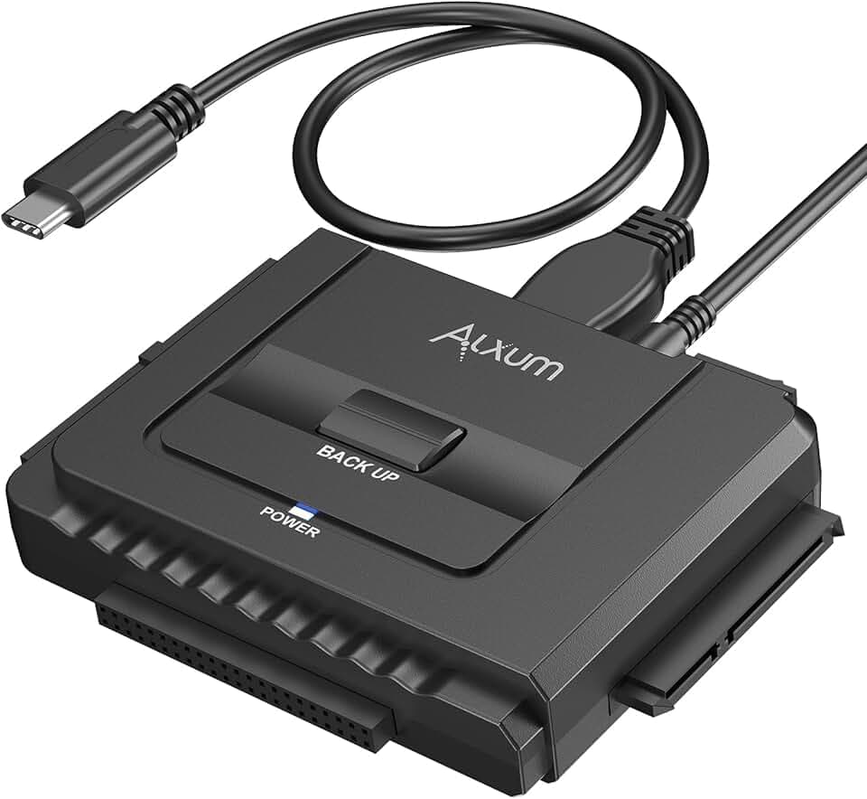 Alxum IDE SATA Festplatten Adapter USB 3.0 für 2.5 & 3.5 Zoll HDD SSD