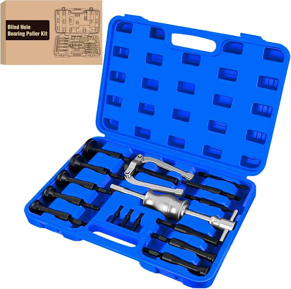 GOOACC 16pcs Blind Hole Bearing Puller Race and Seal Puller Extractor Kit