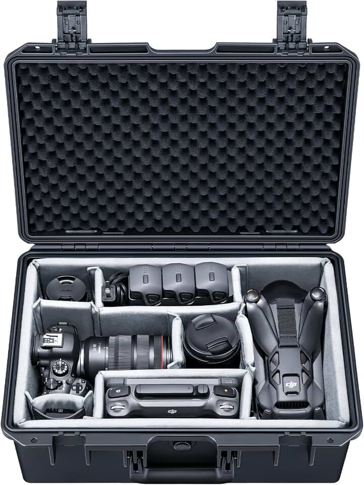 Lykus PVC2 Koffer mit Trennwänden für Kameras,Objektive,DJI Mavic/Air/Mini