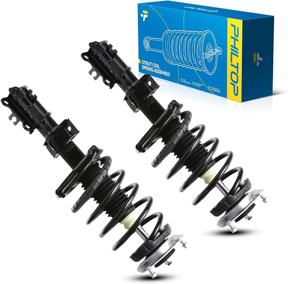 ‌PHILTOP Front Struts Set for 2001-2009 S60 2001-2007 V70 1999-2006 S80 11861/11862 - Direct Replacement Shock Assembly