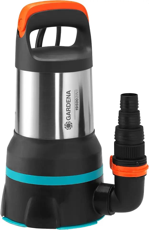 Gardena 09049-20 Klar-/Schmutzwasser-Tauchpumpe 19500 Aquasensor, Standard, small, bis zu 19.500 l/h - led-aquasensor