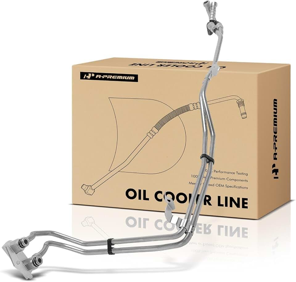 A-Premium Inlet & Outlet Transmission Oil Cooler Line Hose Assembly