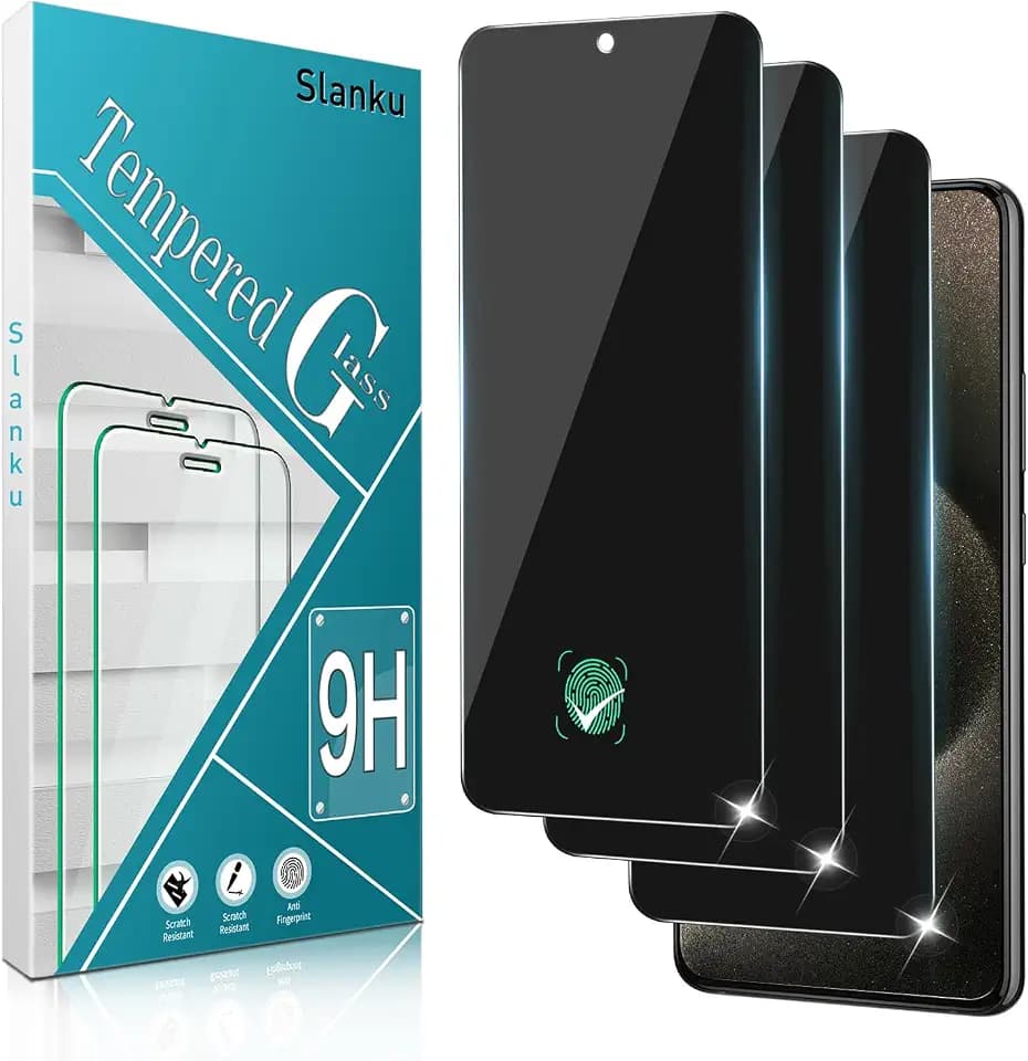 Slanku Privacy Screen Protector for Samsung Galaxy S25 Tempered GlassFilm