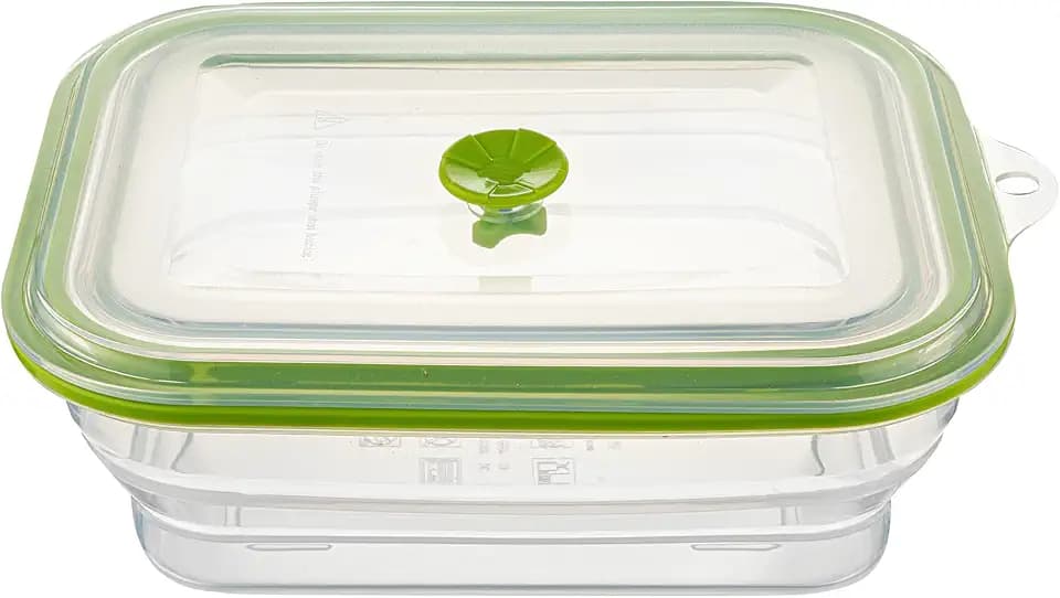 Restaurantware 51 oz Green Silicone Airtight Food Storage Container