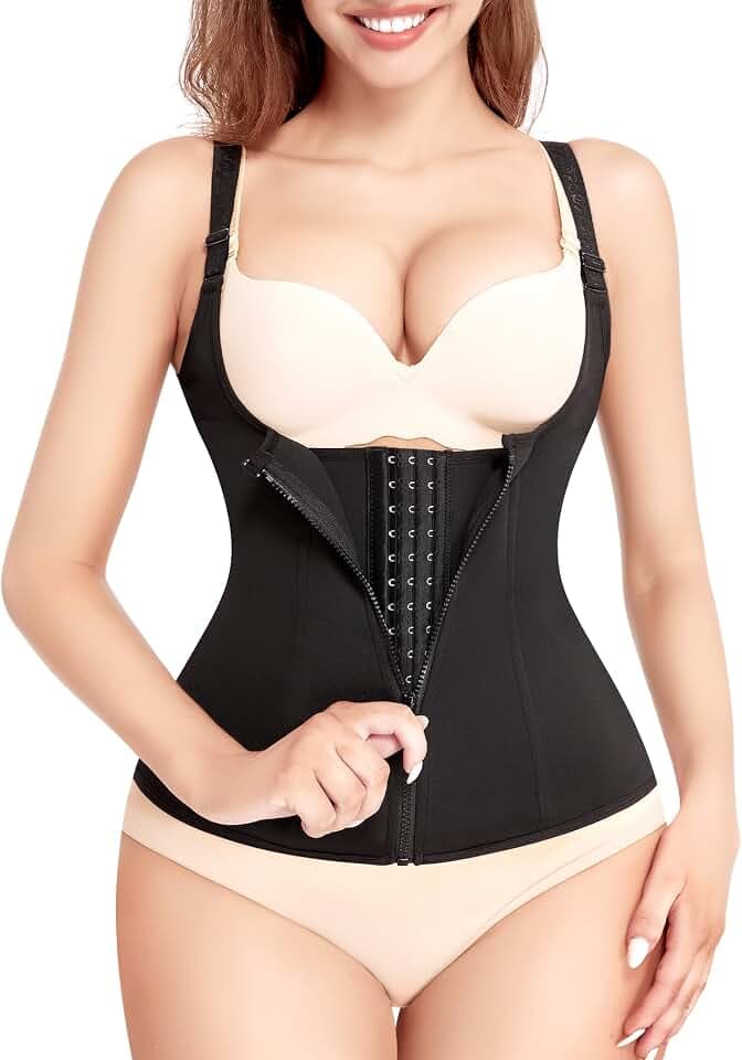 KUMAYES Korsett Damen Bauchweg Waist Trainer Shapewear Korsage Body Shaper