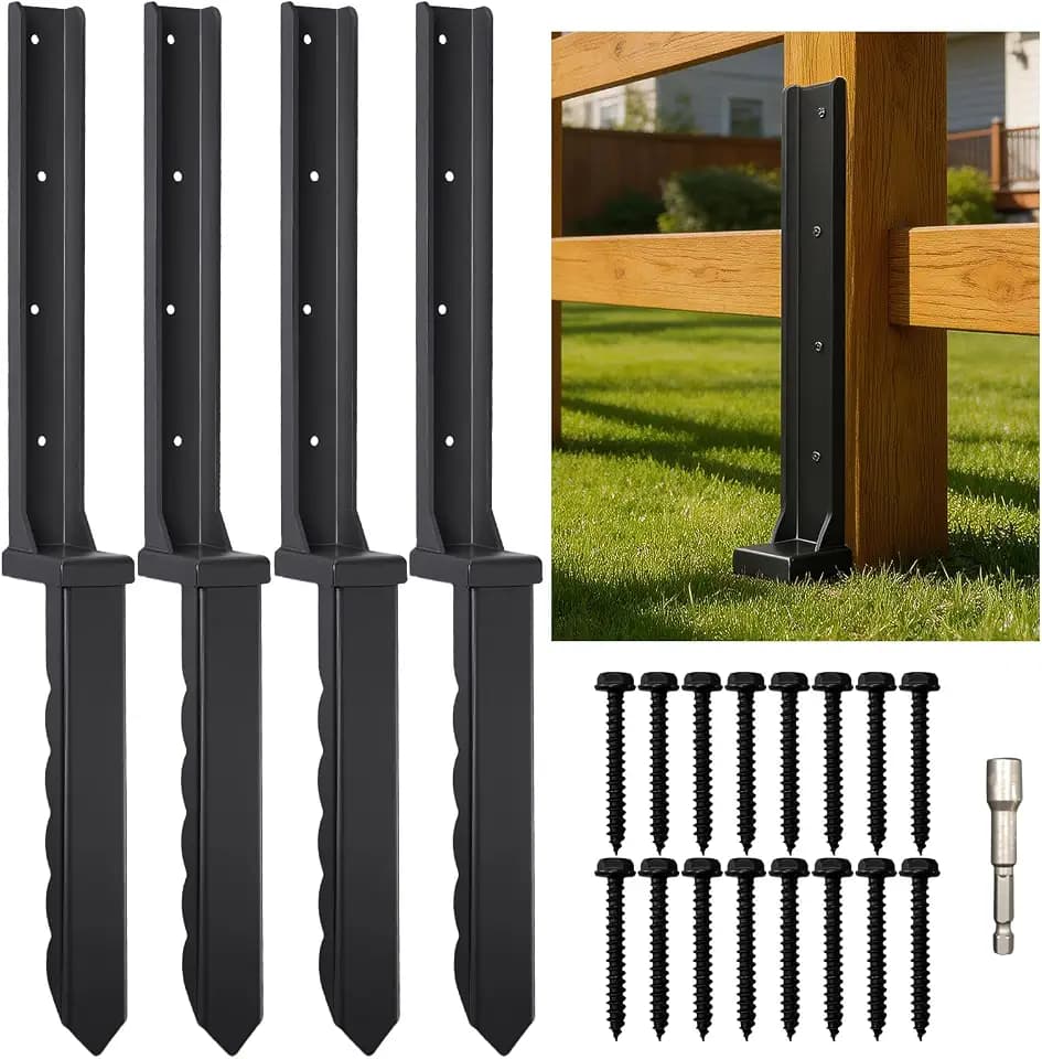 4 Pcs 30" Tall Fence Post Repair Kit