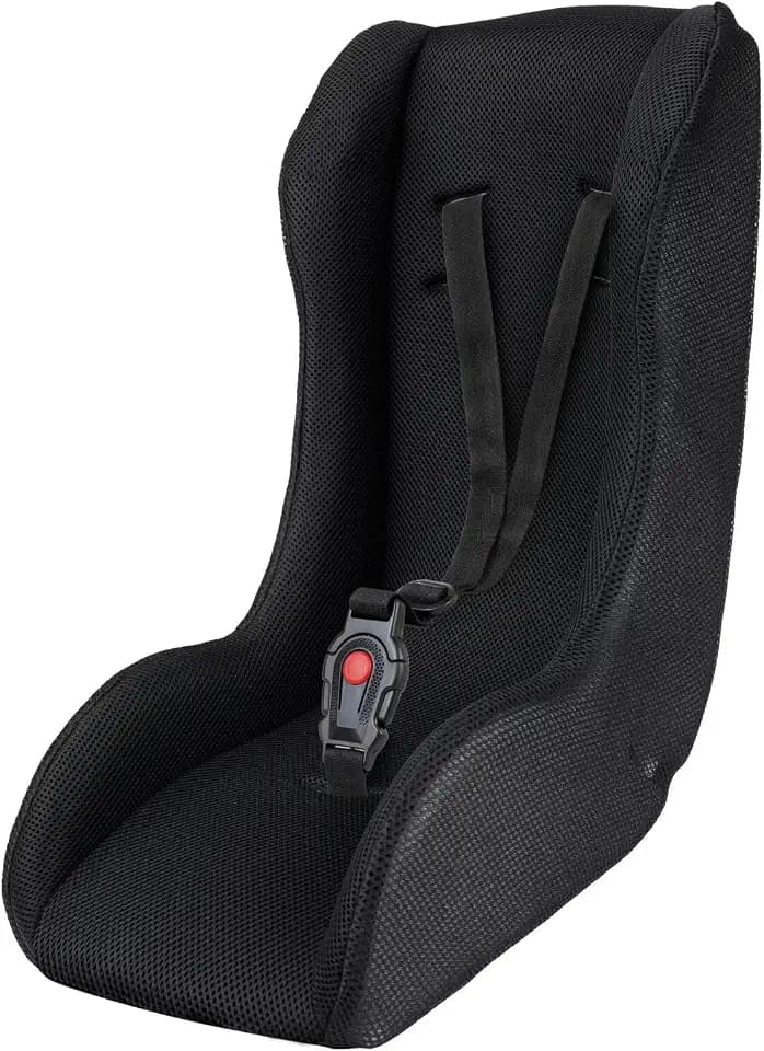 POLISPORT 8015000020 – Mini Pelican Allwetter-Babysitzverkleinerer mit 3-Punkt-Gurt für Anhänger, Kinderwagen, Sicher und Kompatibel für Kinder von 7 bis 18 Monaten, Schwarz