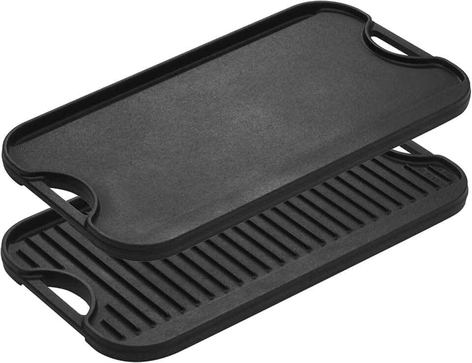 Lodge Pro-Grid Reversible Grill/Griddle, PFAS-Free, 20 x 10.5 Inches