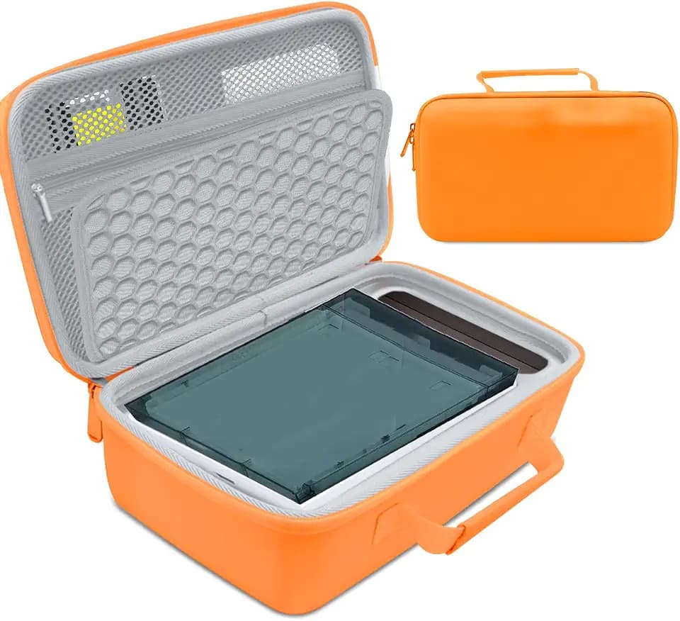 Hard Case Compatible with Liene Amber M100 4x6'' Photo Printer-Orange