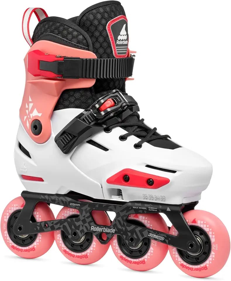 Rollerblade APEX, Inline-Skates für Jungen, Urban Inliner, Platin/Koralle