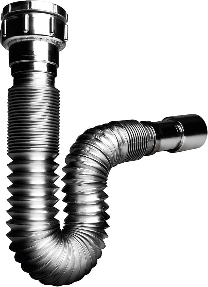 Wirquin 30722043 Siphon ausziehbar Chrom Waschbecken D32 – 40, chrom