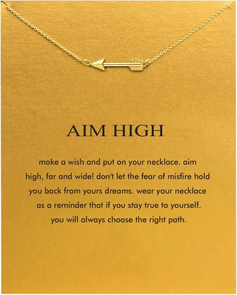 Baydurcan Friendship Anchor Compass Necklace Good Luck Elephant Pendant Chain Necklace with Message Card Gift Card