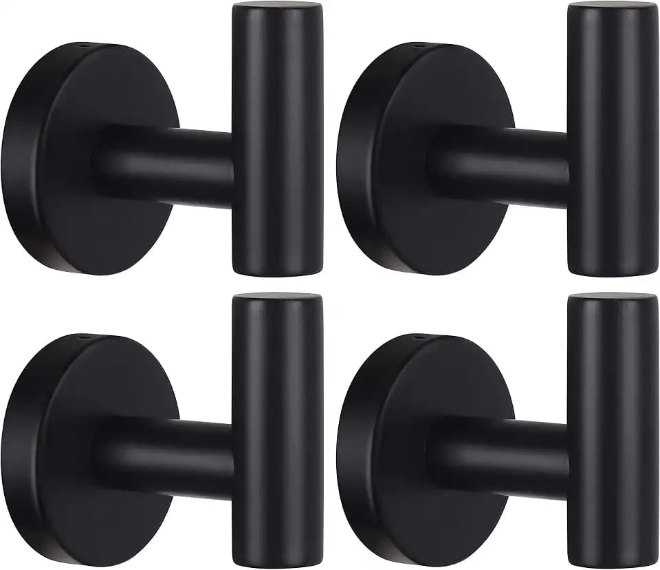 Handtuchhaken für Badezimmer, Mantel, Bademantel, Wandhaken, strapazierfähig, Türaufhänger, Handtuch, Bademantel, Kleidung, Schrank, Schwämme, Rack für Badezimmer, Schlafzimmer, Küche, Hotel, Pool, 4
