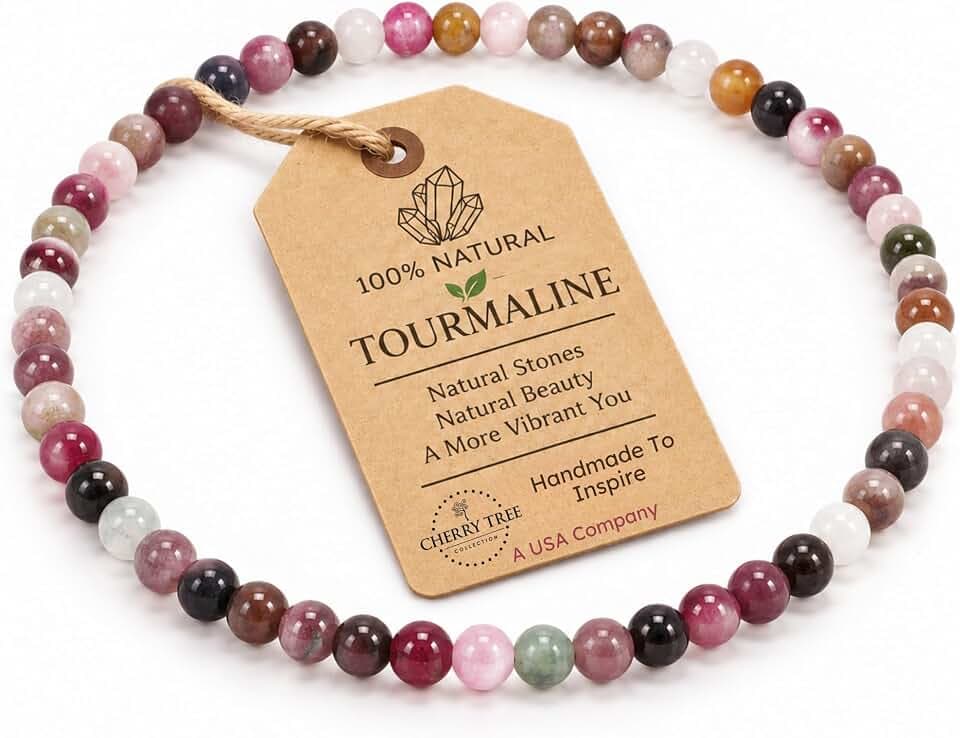 Cherry Tree Collection Gemstone Bracelet 4mm Beaded Stretch Bracelets