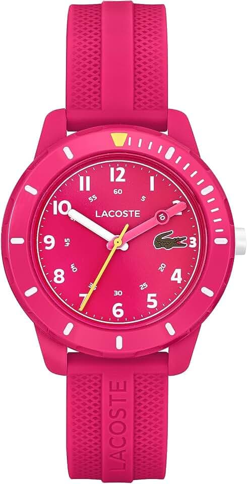 Lacoste Analog Quarzuhr für Kinder Kollektion Mini Tennis mit Silikonarmband