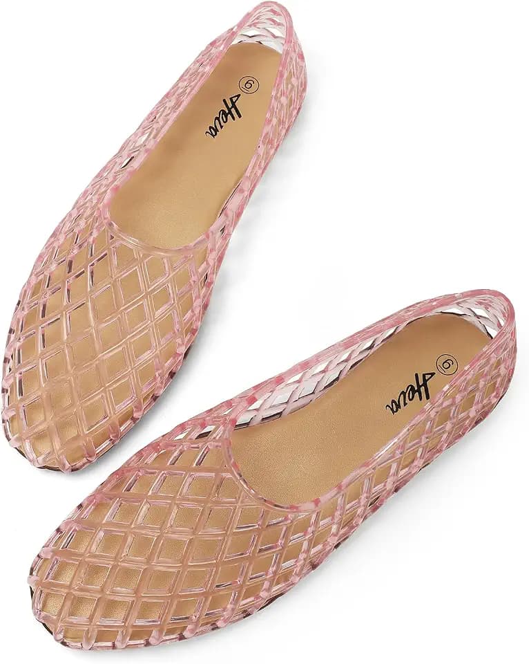 HEVA Women's Jelly Mesh Flats