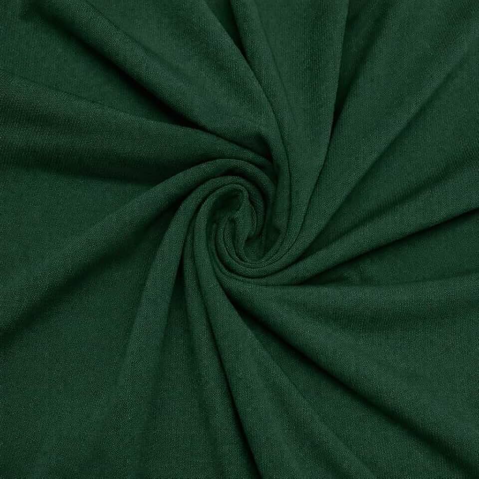 ITY Jersey Fabric | Spandex Knit | 2-Way Stretch | 95% Poly, 5% Spandex | Anti-Wrinkle, Breathable | 60" Wide | By the Yard | Apparel, Event Decor, Drapery (Hunter Green, 2 Yards)