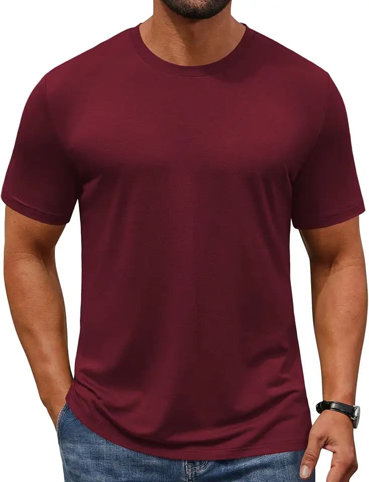 COOFANDY Men's T-Shirts Short Sleeve Crew Neck T Shirts Casual Classic Basic Tee Shirts