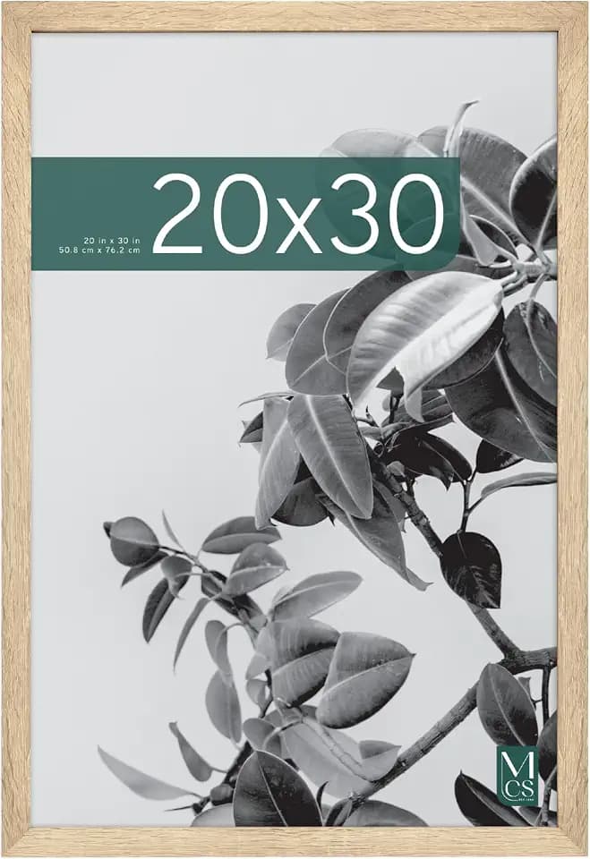 MCS Studio Gallery Poster Frame, 20x30, Natural Woodgrain, 1-Pack
